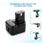 HITACHI UB 12D 12V 2000mAh Drill Replacement Battery 