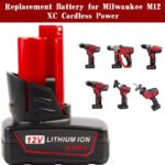 MILWAUKEE C12IW 12V 6000mAh Drill Replacement Battery 